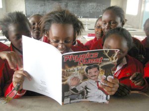 Kenya students read PhysicsQuest 2008
